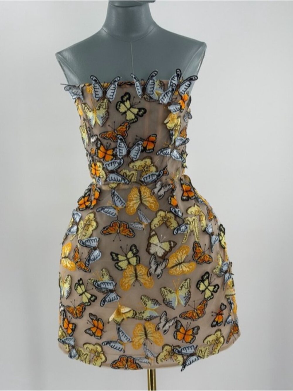 🆕 BRONX & BANCO 🧿 NWOT Bella Butterfly Maraya Strapless Mini Dress, Sz M US 6 - Picture 11 of 16